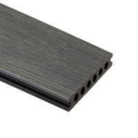 Bergdeck W138 WPC teraszpadló 2,3x13,8x290 cm - 0,40 m2 Szürke-Fekete BB0022